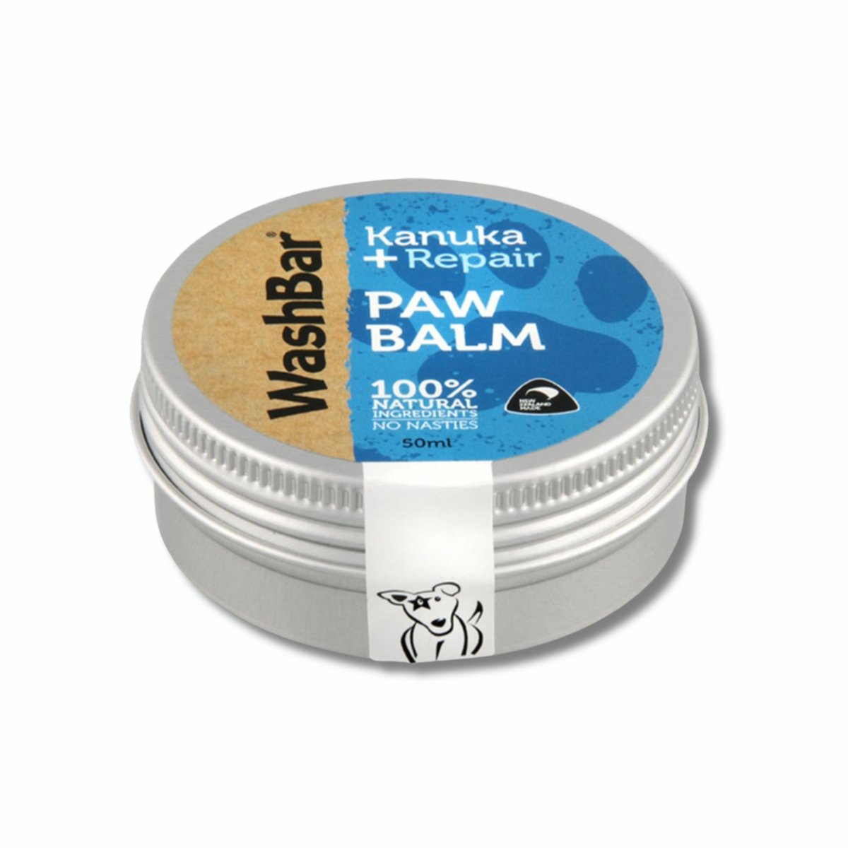 WashBar Paw Balm Kanuka & Repair - 50ml - Pet Supply